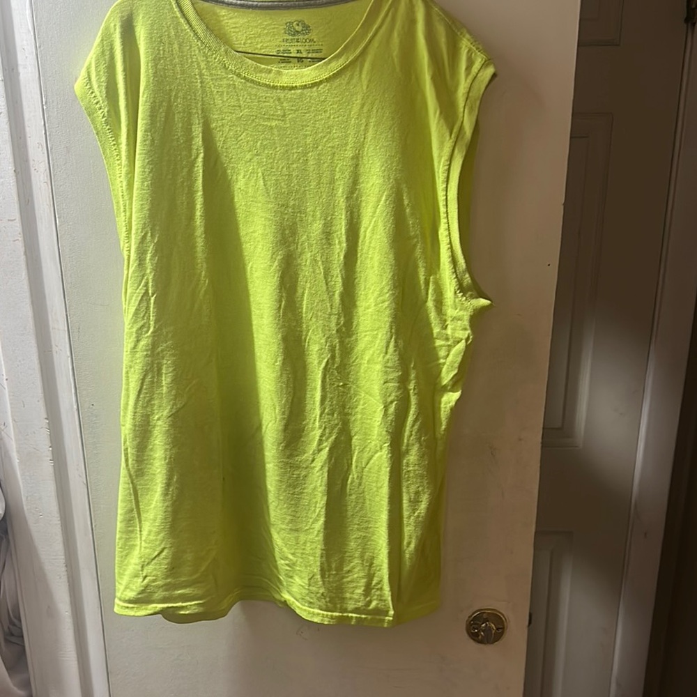 Neon Yellow Sleeveless Top